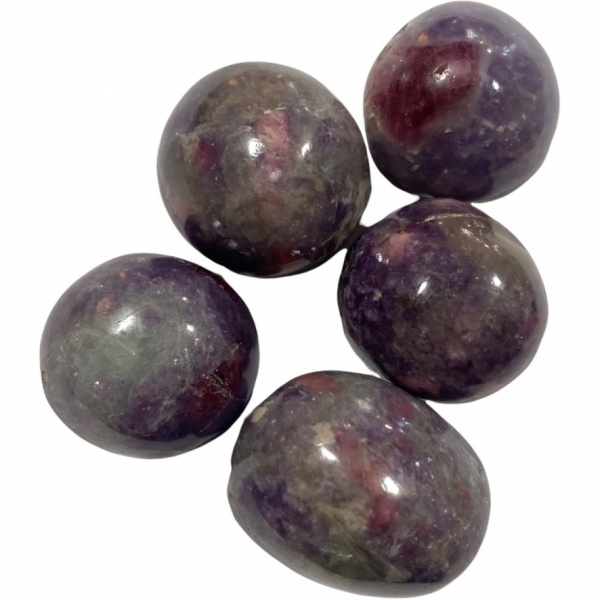 Lepidolite & Rubellite - A Grade - Tumblestone